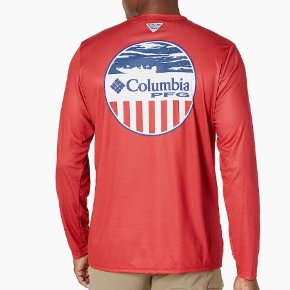 Columbia Men's Terminal Tackle PFG Patriot Ls Size M - Picture 2 of 3